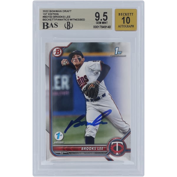 Official Brooks Lee Minnesota Twins Collectibles, Brooks Lee Twins 