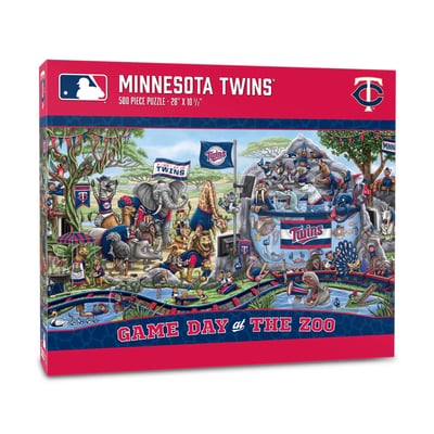 Minnesota Twins Fanpoint 10.5" x 28" Game Day at the Zoo 500-Piece Puzzle