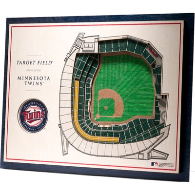 Minnesota Twins Fanpoint 17'' x 13'' 5-Layer 3D StadiumView Wall Art