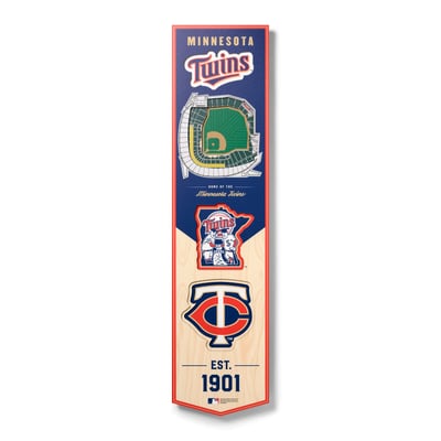 Minnesota Twins Fanpoint 8'' x 32'' 3D StadiumView Banner