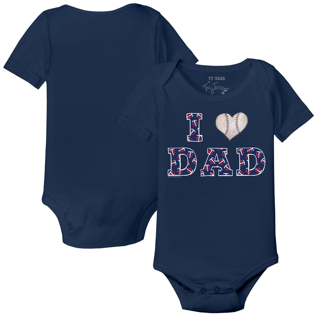 Minnesota Twins Tiny Turnip Infant I Love Dad Bodysuit - Navy