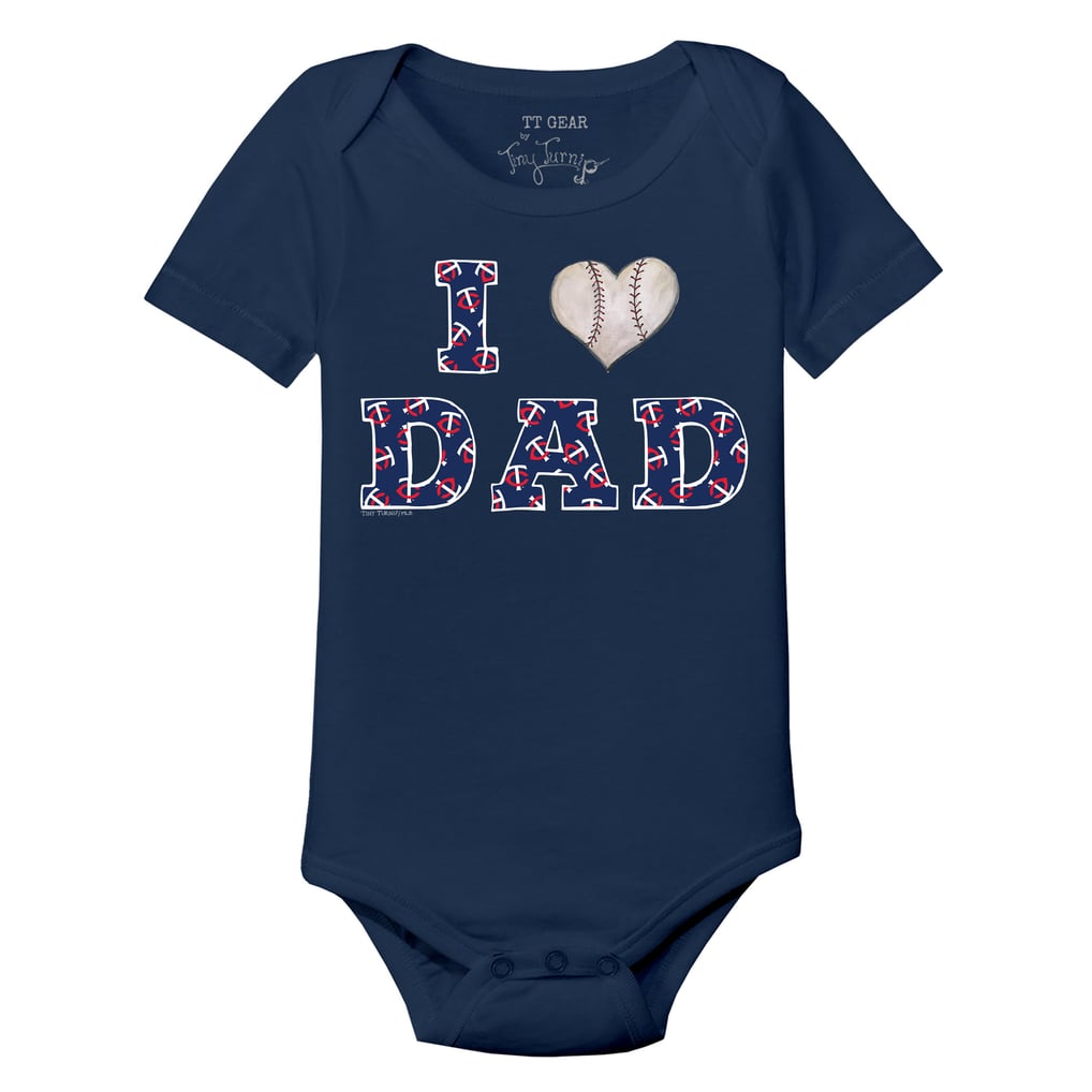 Minnesota Twins Tiny Turnip Infant I Love Dad Bodysuit - Navy