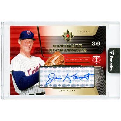 Jim Kaat Minnesota Twins Autographed 2004 Upper Deck Ultimate Collection Ultimate Signatures #JK #19/25 Card 