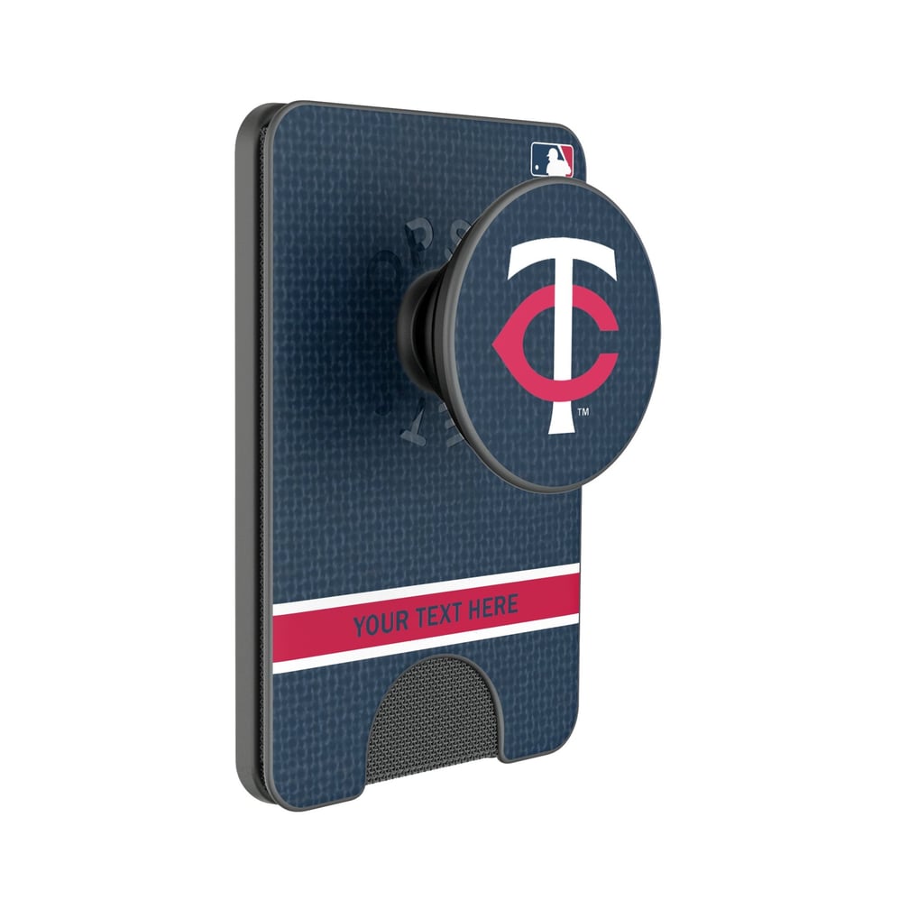 Minnesota Twins Keyscaper Personalized Solid PopSockets Magnetic Wallet
