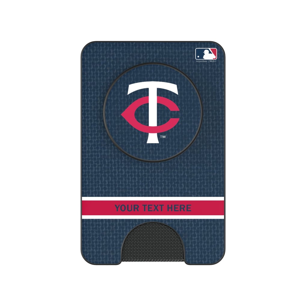 Minnesota Twins Keyscaper Personalized Solid PopSockets Magnetic Wallet