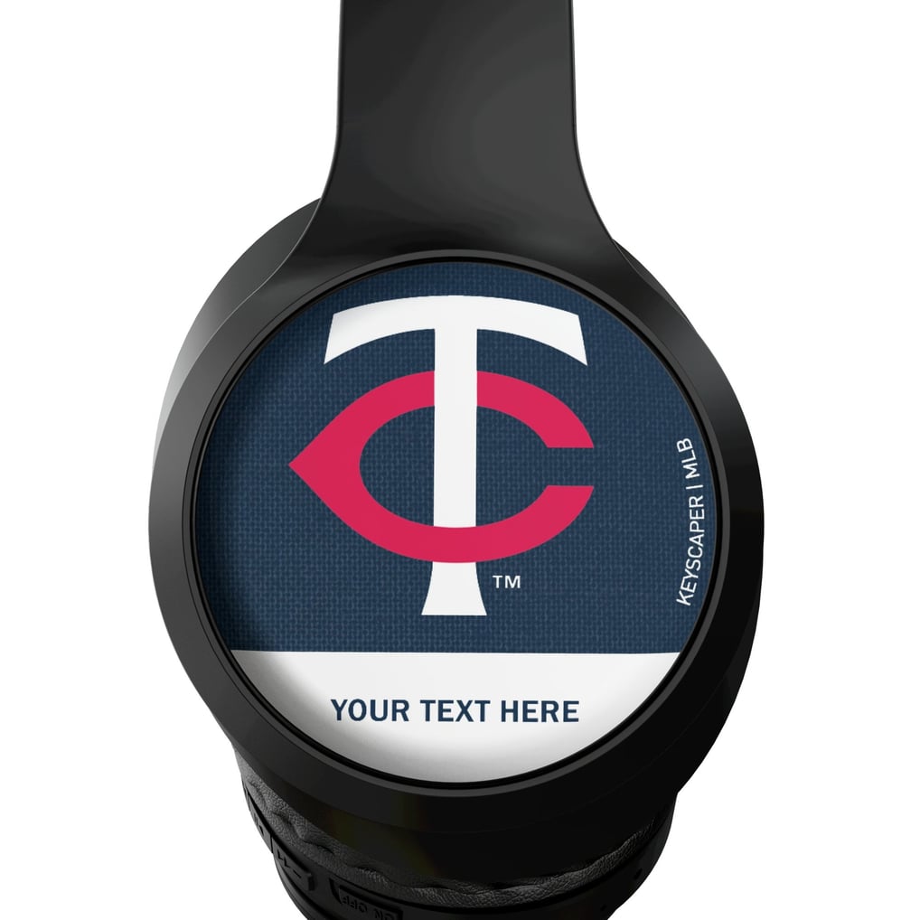 Minnesota Twins Keyscaper Personalized Solid Wireless Bluetooth Headphones With Case