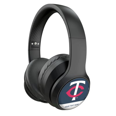 Minnesota Twins Keyscaper Personalized Solid Wireless Bluetooth Headphones With Case