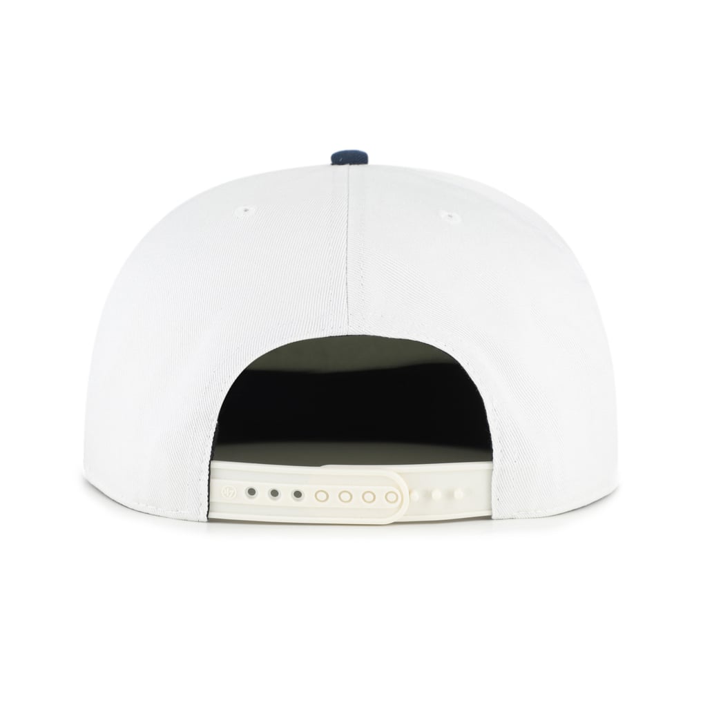 Minnesota Twins '47 Script Stack Relaxed Captain Snapback - White/Navy