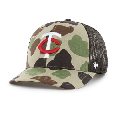 Minnesota Twins Carhartt x '47 Duck Adjustable Trucker Hat - Camo