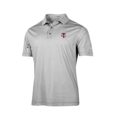 Minnesota Twins Columbia Crosscurrent Polo - Gray