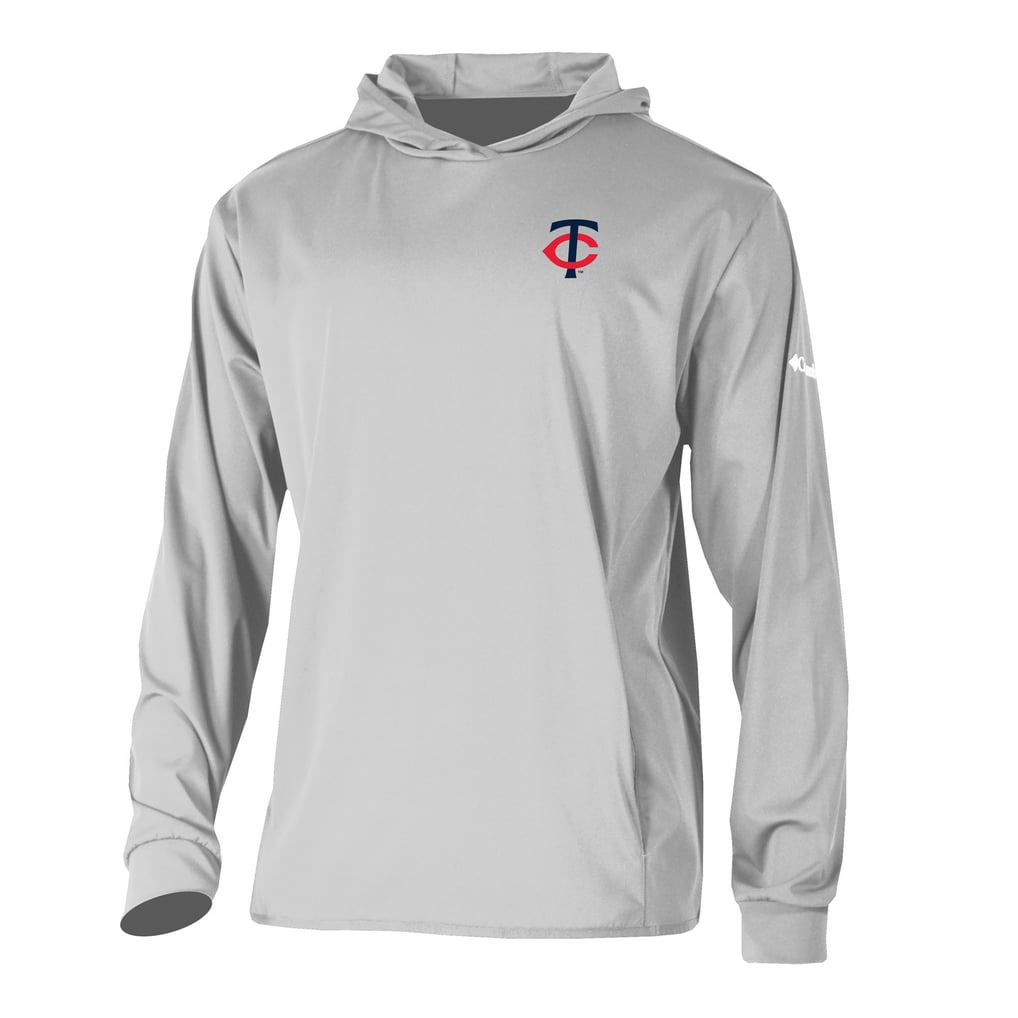  Minnesota Twins Columbia Long Drive Pullover Hoodie - Gray