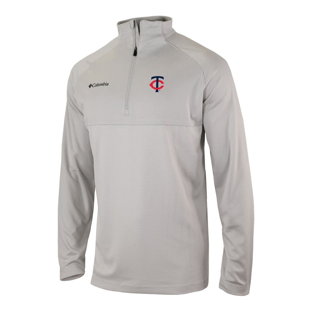  Minnesota Twins Columbia Omni-Wick Raglan Rockin' It Quarter-Zip Pullover - Gray