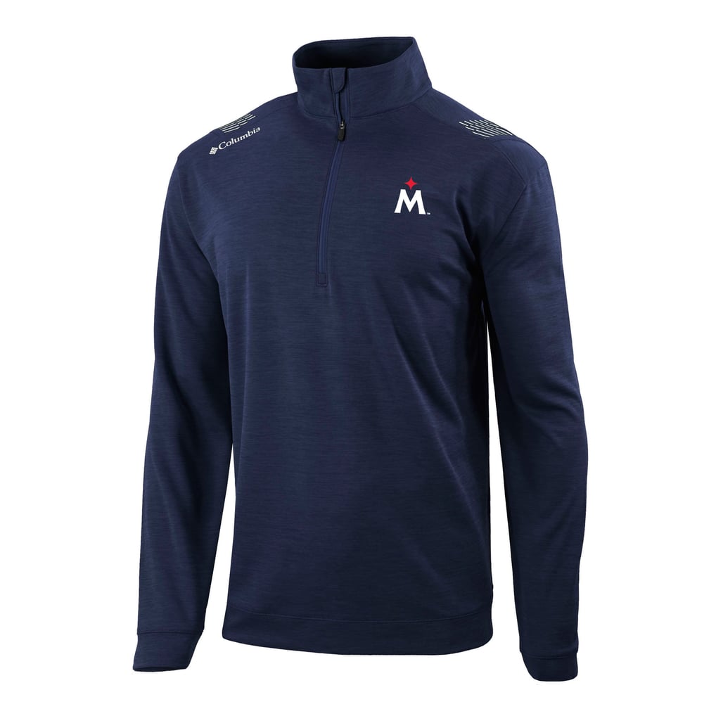  Minnesota Twins Columbia Omni-Wick Oakland Downs Quarter-Zip Pullover - Navy
