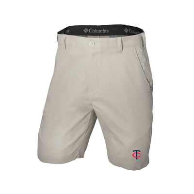 Minnesota Twins Columbia  Omni-Wick Lie Angle Shorts - Tan