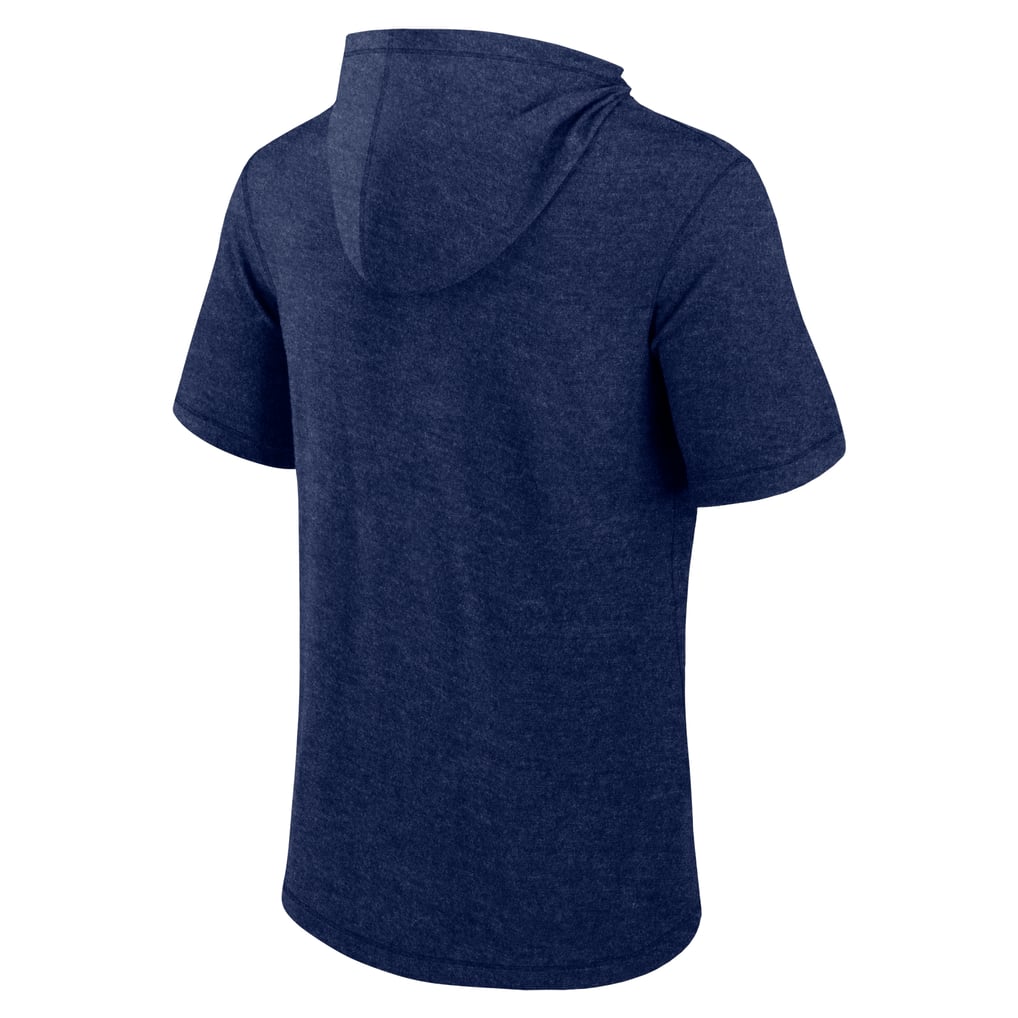 Minnesota Twins Fanatics Push Short Sleeve Pullover Hoodie - Heather Navy
