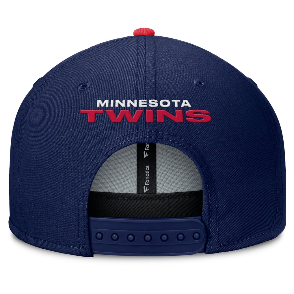 Minnesota Twins Fanatics Batter's Box Snapback Hat - Navy/Red