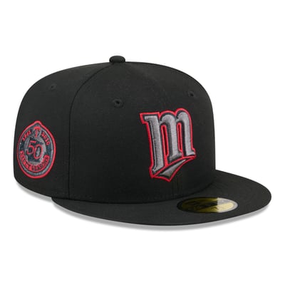  Minnesota Twins New Era Color Pop 59FIFTY Fitted Hat - Black
