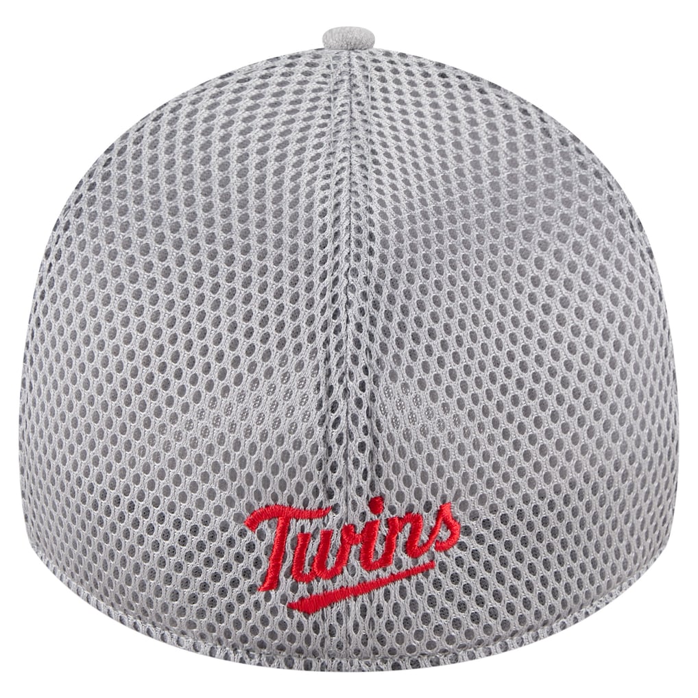 Minnesota Twins New Era Visor Paint Splatter 39THIRTY Flex Hat - Gray