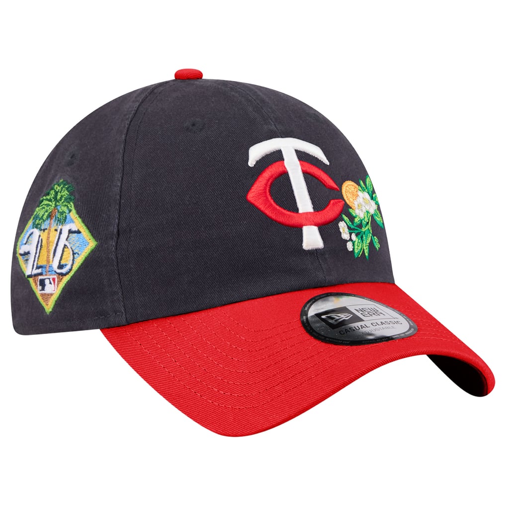  Minnesota Twins New Era 2026 Spring Training Casual Classic Adjustable Hat - Navy/Red