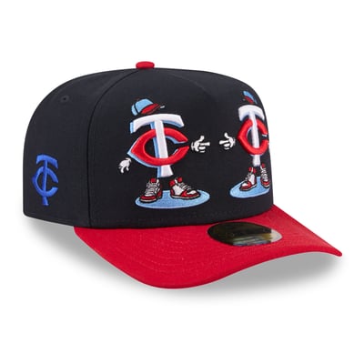 Minnesota Twins New Era Cartoon A-Frame 59FIFTY Fitted Hat - Navy/Red