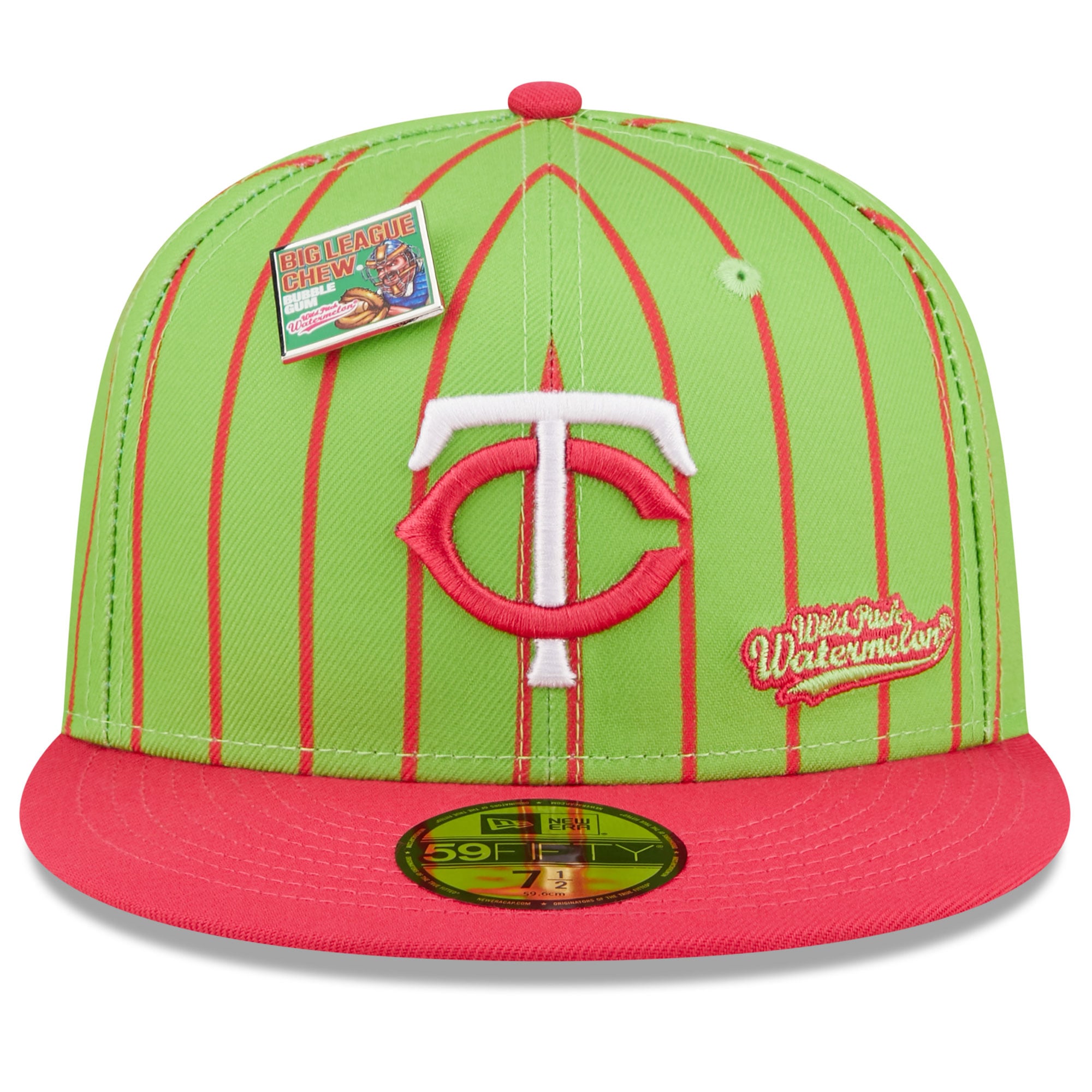 Men's Minnesota Twins New Era Pink/Green MLB x Big League Chew