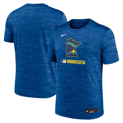Minnesota Twins Nike Authentic Collection City Connect Velocity Dri-FIT T-Shirt - Blue