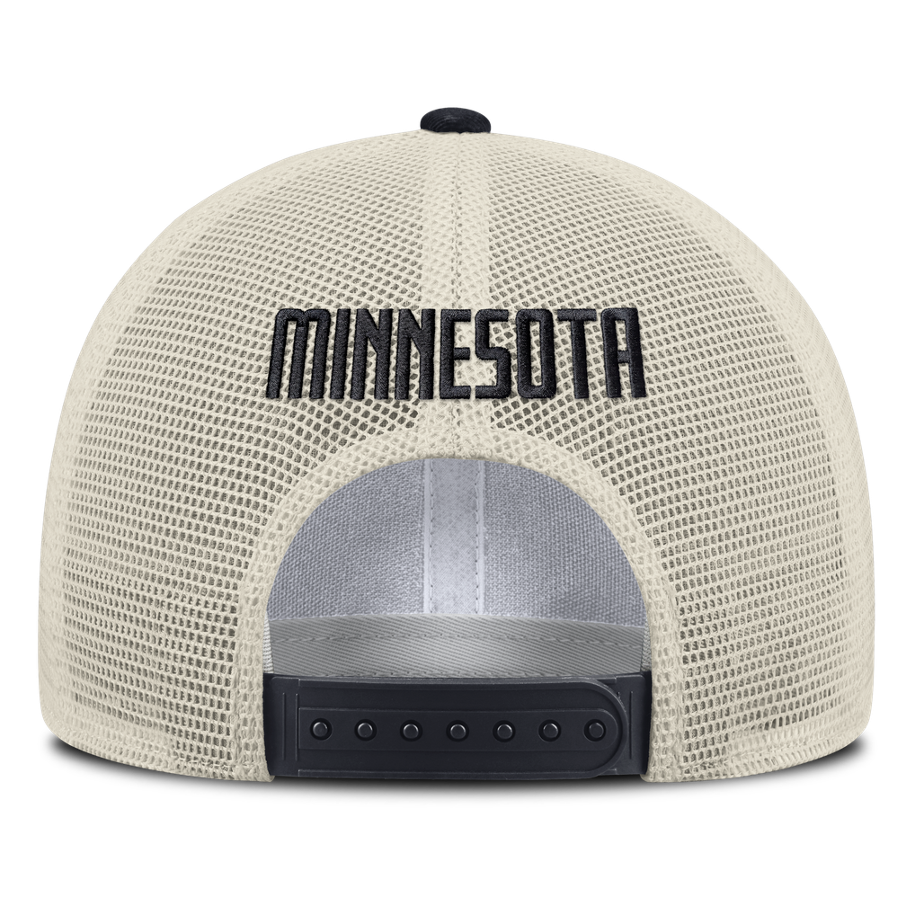 Minnesota Twins Nike Rise Adjustable Trucker Hat - Khaki