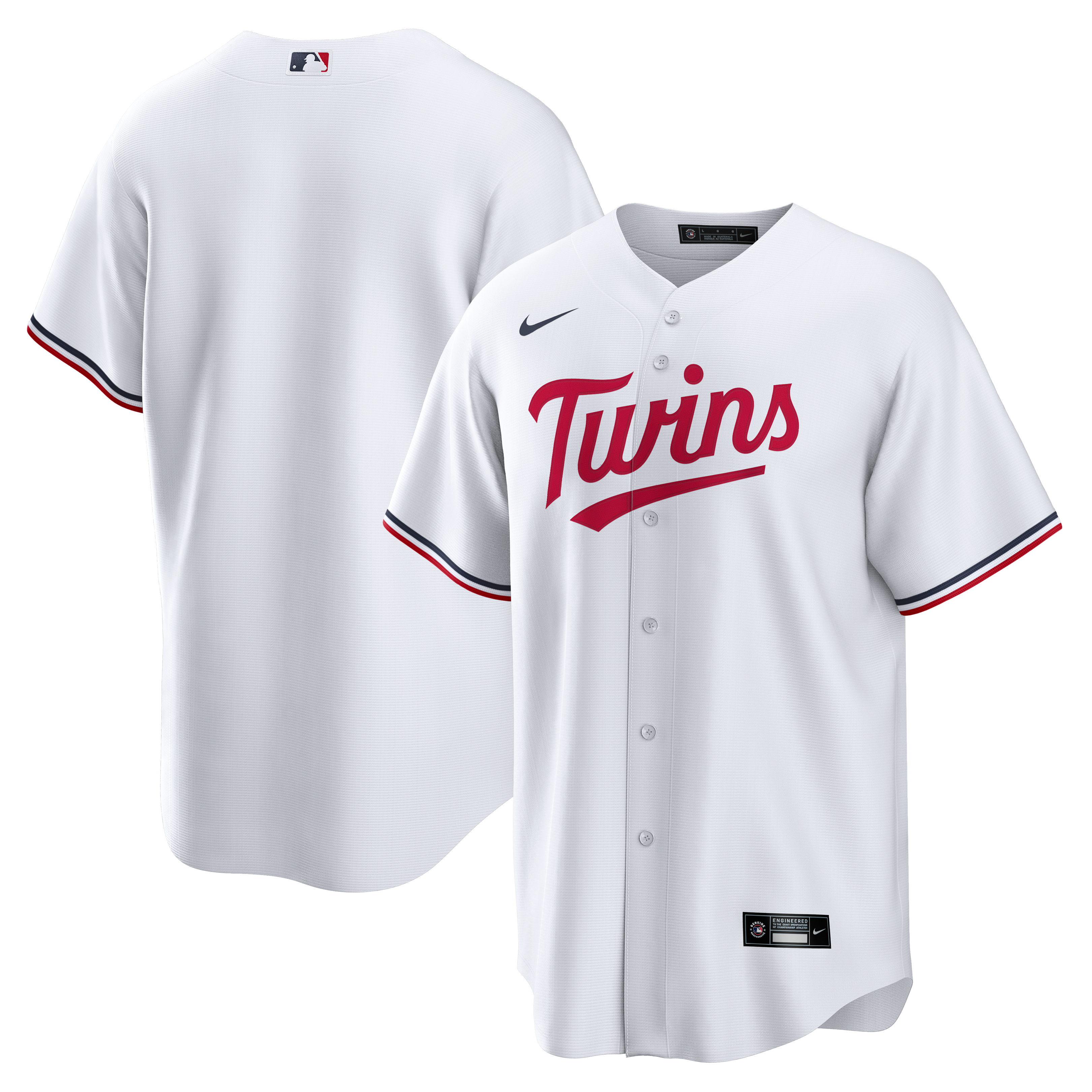 Minnesota Twins Home Big & Tall Replica Jersey White