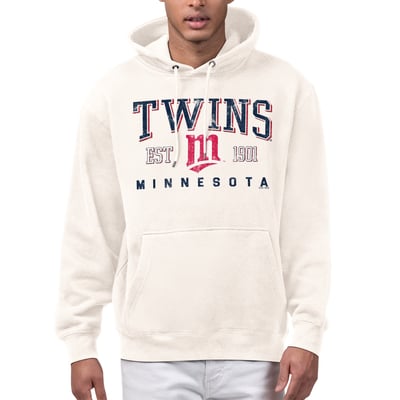  Minnesota Twins Starter Established Logo Fleece Hoodie - Cream