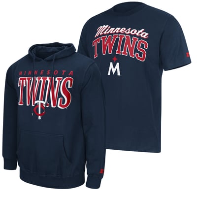 Minnesota Twins Starter Logo Hoodie & T-Shirt Combo Pack - Navy
