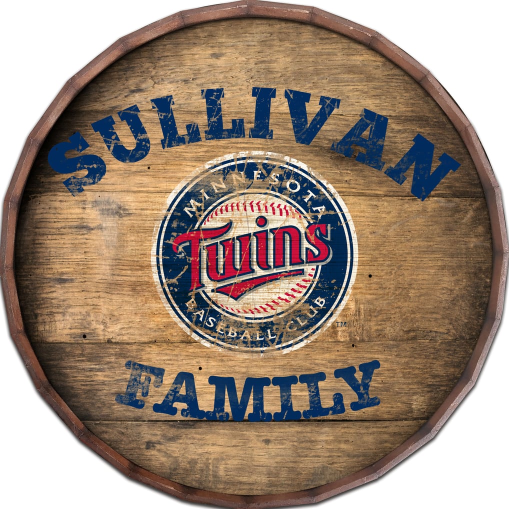 Minnesota Twins 24" Personalized Barrel Top