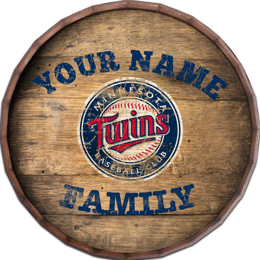 Minnesota Twins 24" Personalized Barrel Top