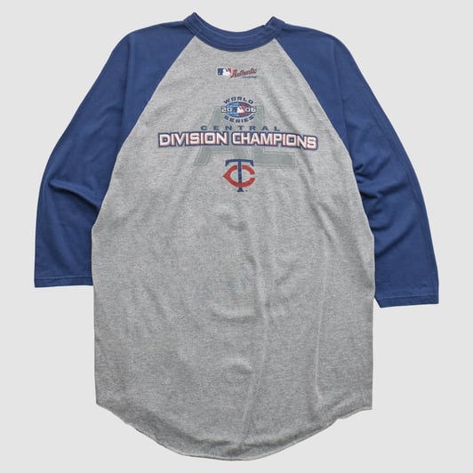 Minnesota Twins Augusta Sportswear 2006 T-shirt - Gray - L by Fanatics Real Vintage