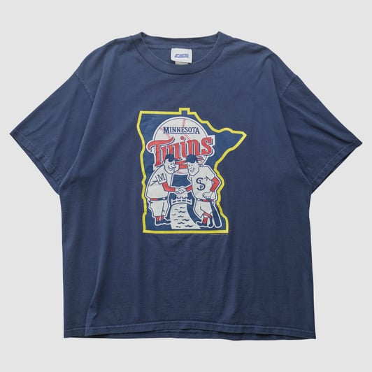 Minnesota Twins CSA 2003 T-shirt - Navy - L by Fanatics Real Vintage
