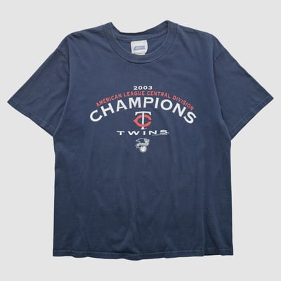 Minnesota Twins CSA 2003 T-shirt - Navy - L by Fanatics Real Vintage