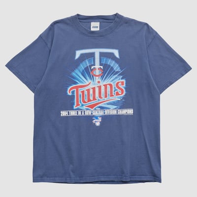 Minnesota Twins CSA 2004 T-shirt - Navy - L by Fanatics Real Vintage