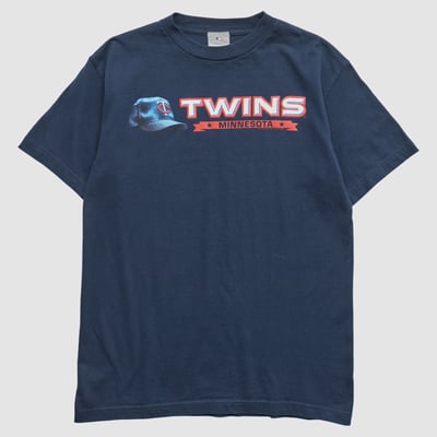 Minnesota Twins Genuine Merchandise 2000s T-shirt - Navy - S by Fanatics Real Vintage