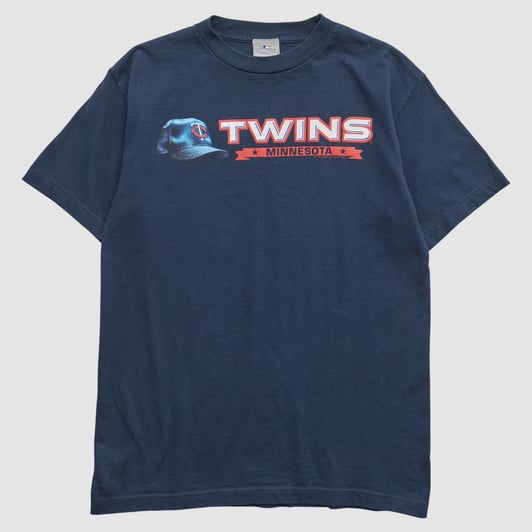 Minnesota Twins Genuine Merchandise 2000s T-shirt - Navy - S by Fanatics Real Vintage