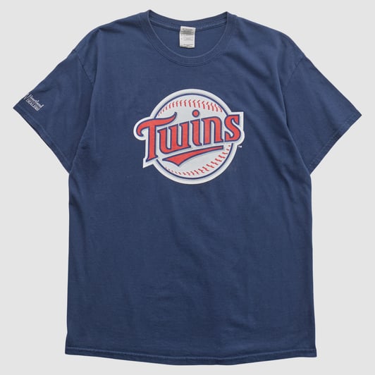 Minnesota Twins Gildan 2010s T-shirt - Navy - L by Fanatics Real Vintage