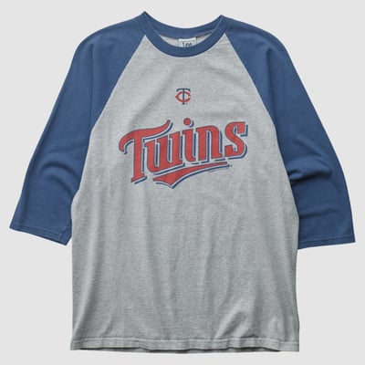 Minnesota Twins Lee Apparel 2000s T-shirt - Heather Gray - M by Fanatics Real Vintage