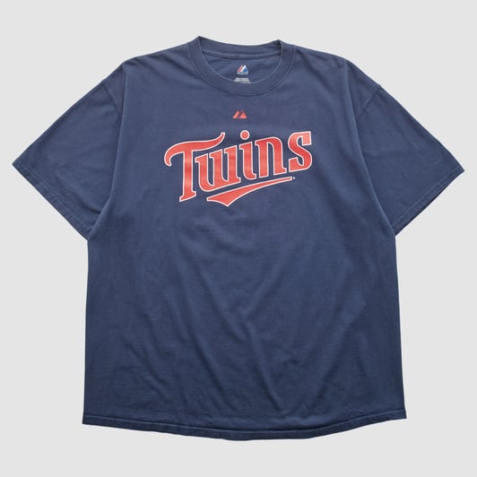 Minnesota Twins Majestic 2000s T-shirt - Navy - 2XL by Fanatics Real Vintage