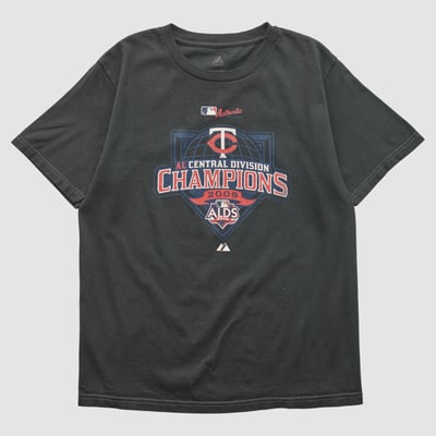Minnesota Twins Majestic 2009 T-shirt - Black - S by Fanatics Real Vintage