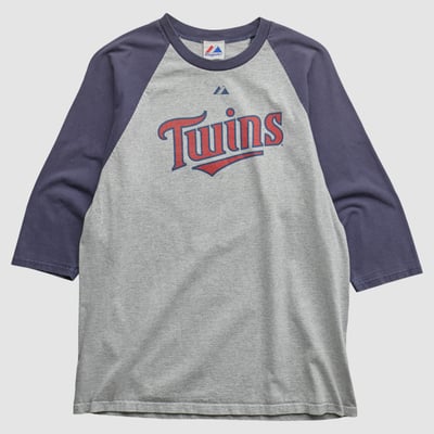 Minnesota Twins Majestic 2010 T-shirt - Gray - L by Fanatics Real Vintage