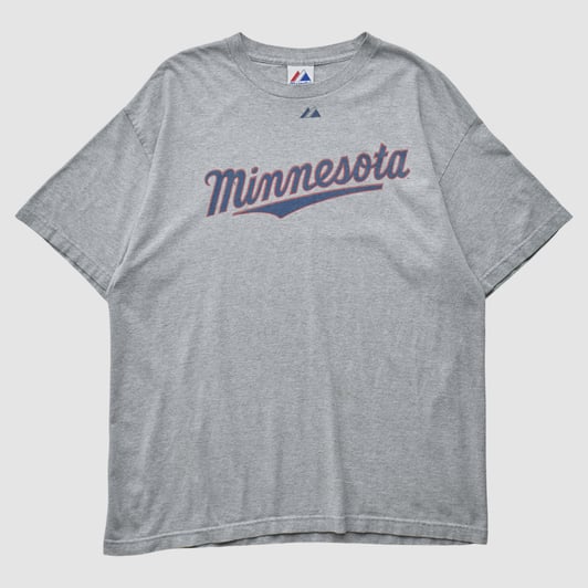Minnesota Twins Majestic 2010s T-shirt - Gray - L by Fanatics Real Vintage