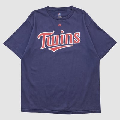 Minnesota Twins Majestic 2010s T-shirt - Navy - L by Fanatics Real Vintage
