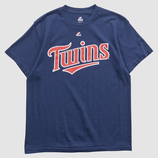 Minnesota Twins Majestic 2010s T-shirt - Navy - M by Fanatics Real Vintage