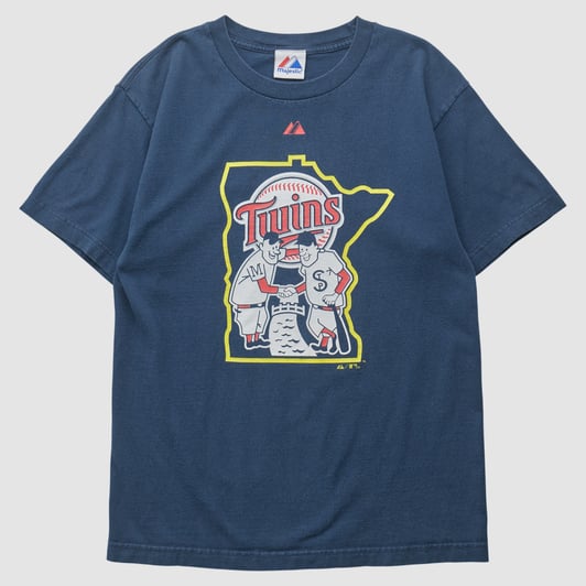 Minnesota Twins Majestic 2010s T-shirt - Navy - S by Fanatics Real Vintage