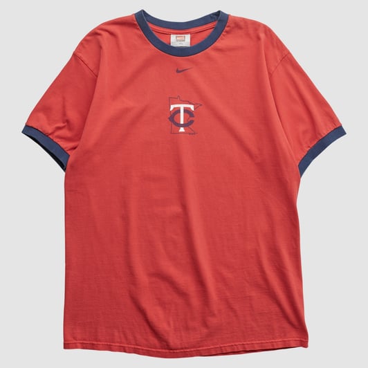 Minnesota Twins Nike 2000s T-shirt - Red - M by Fanatics Real Vintage