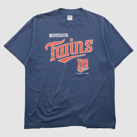 Minnesota Twins Trench 1987 T-shirt - Navy - L by Fanatics Real Vintage