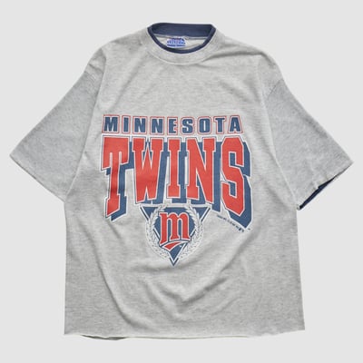 Minnesota Twins Trench 1991 T-shirt - Heather Gray - S by Fanatics Real Vintage